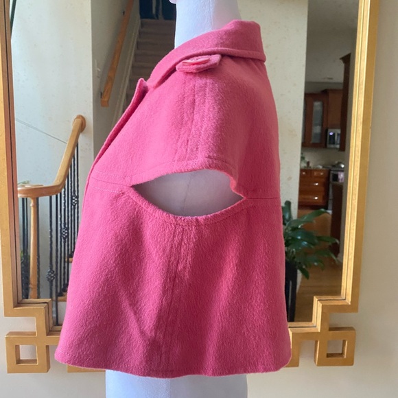 Elevenses at Anthropologie Wool Blend Cape Jacket Size Small - Picture 3 of 9